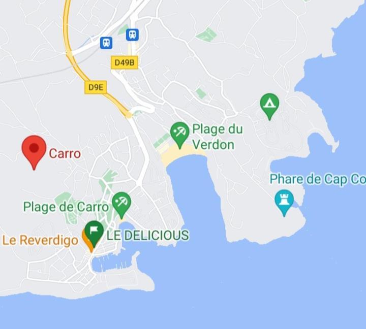 Bel Appartement Avec Terrasse - Plage De Carro A Pied Martigues Exterior photo